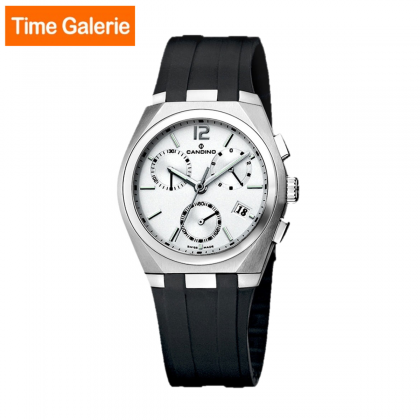Candino CDOWC7509/1 Black Strap with Silver Dial Casual Men Watch